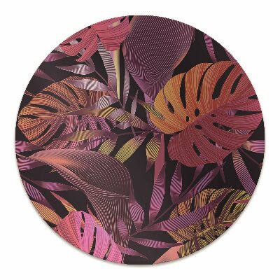 Podložka pod kancelářskou židli fialová džungle