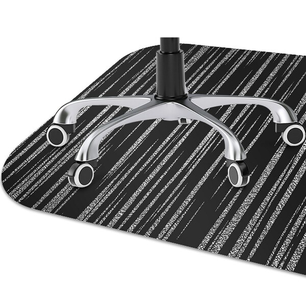 Ochranná podložka pod židli černý design