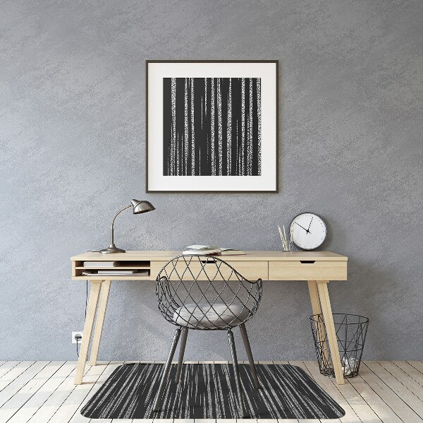 Ochranná podložka pod židli černý design