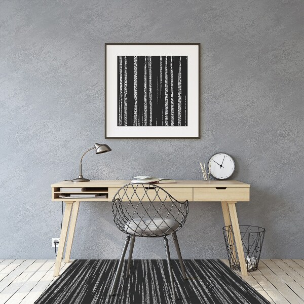Ochranná podložka pod židli černý design