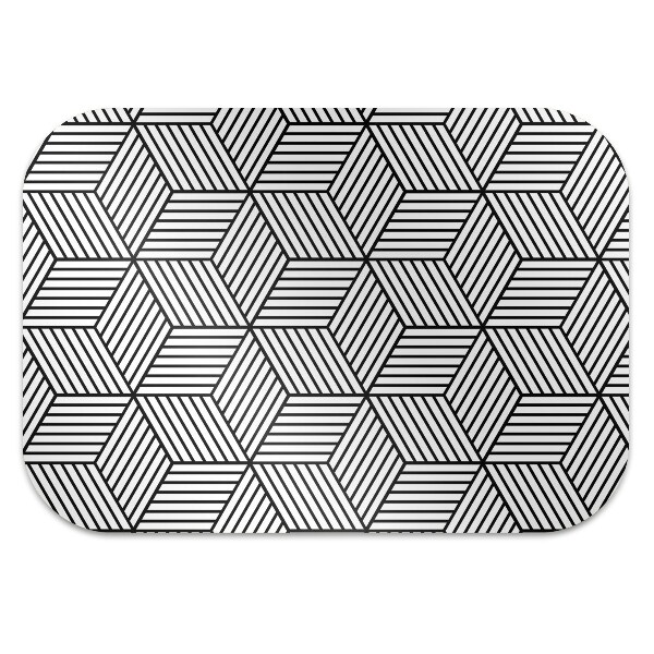 Podložka pod židli geometrické kostky