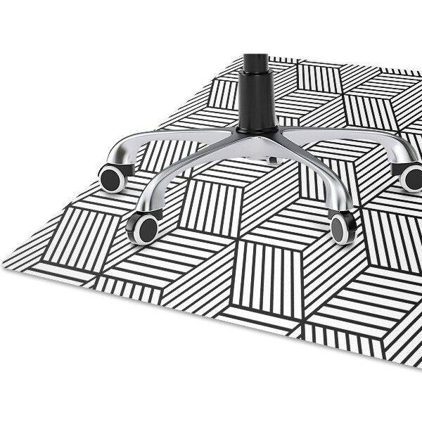 Podložka pod židli geometrické kostky