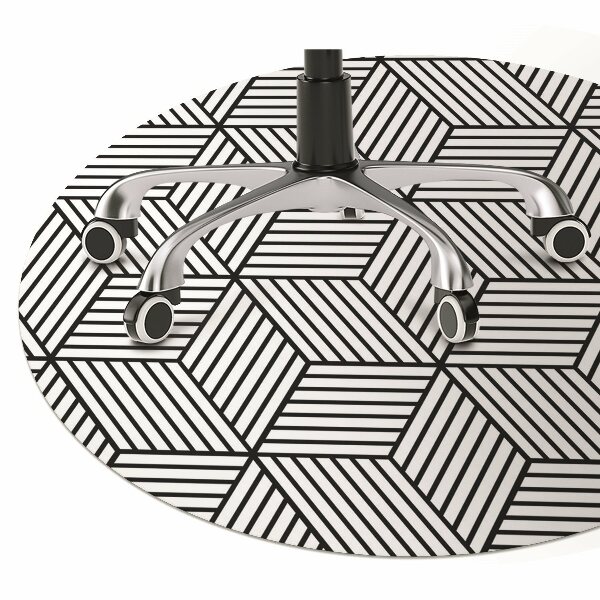 Podložka pod židli geometrické kostky