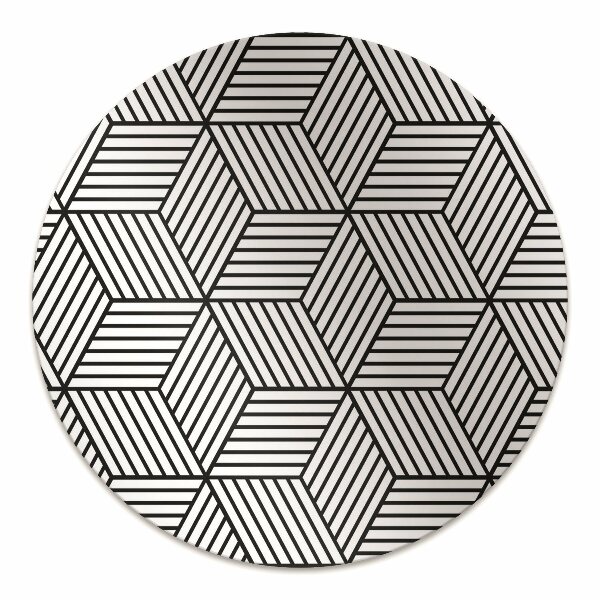 Podložka pod židli geometrické kostky