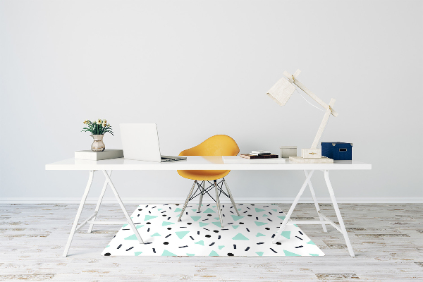 Ochranná podložka pod židli retro pattern