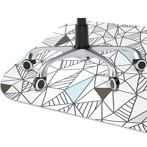 Podložka pod kancelářskou židli geometrický vzor