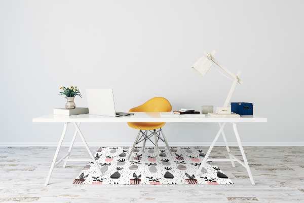 Podložka pod kancelářskou židli Květiny ve vázách