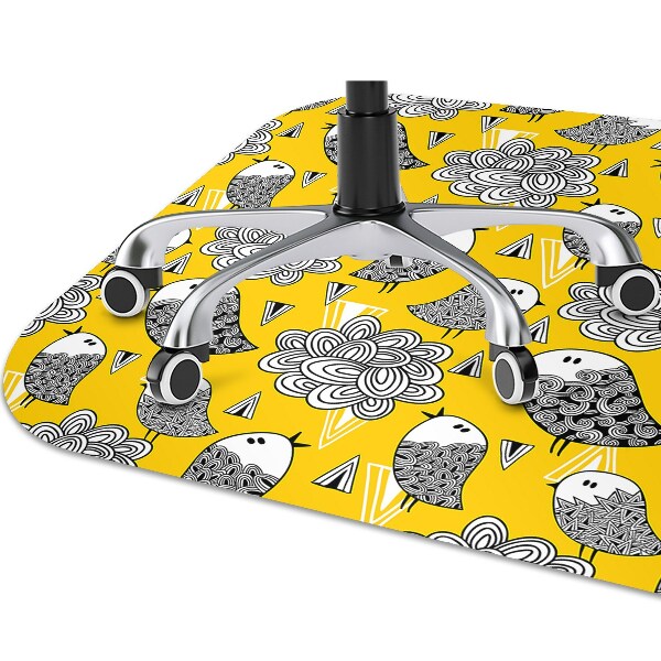 Podložka pod židli doodle ptáci