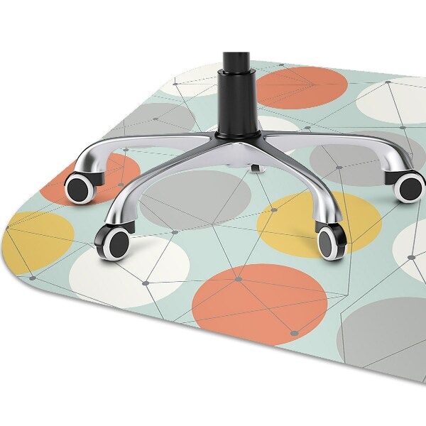 Podložka pod kancelářskou židli geometrický vzor