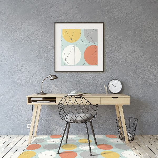 Podložka pod kancelářskou židli geometrický vzor