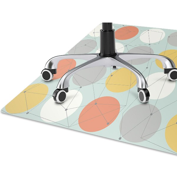 Podložka pod kancelářskou židli geometrický vzor