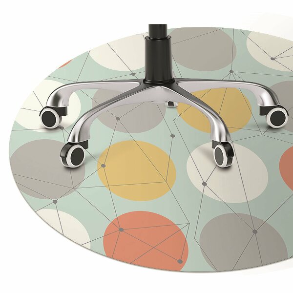 Podložka pod kancelářskou židli geometrický vzor