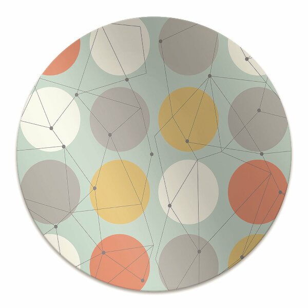 Podložka pod kancelářskou židli geometrický vzor