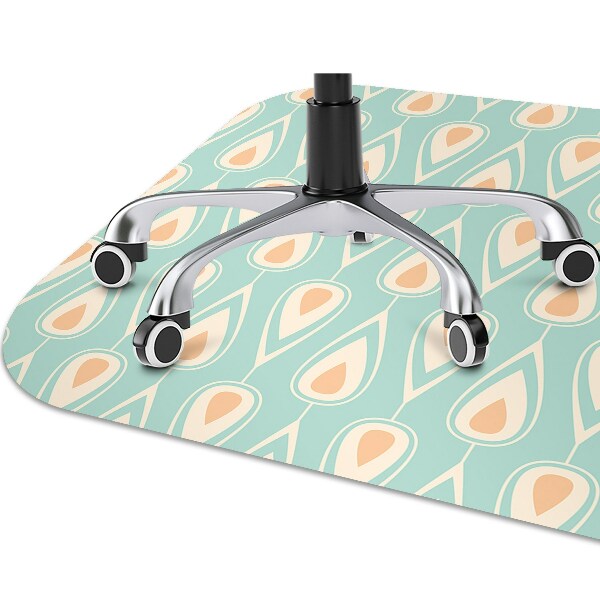 Ochranná podložka pod židli retro pattern