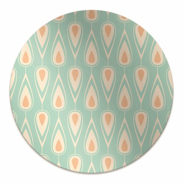 Ochranná podložka pod židli retro pattern