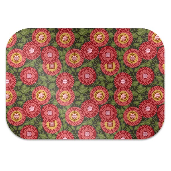 Podložka pod židli geometrické květiny