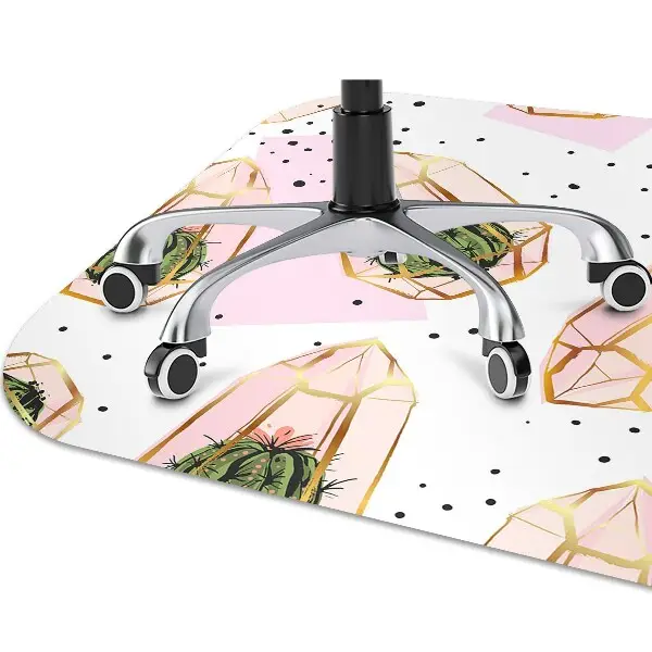 Podložka pod židli kaktusy geometrické