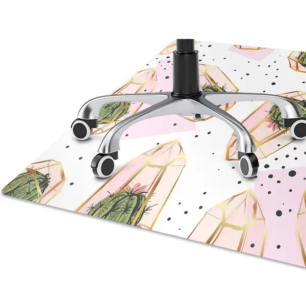 Podložka pod židli kaktusy geometrické