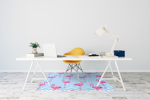 Podložka pod kolečkovou židli Flamingos