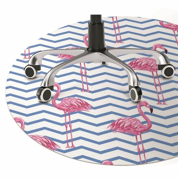Podložka pod kolečkovou židli Flamingos