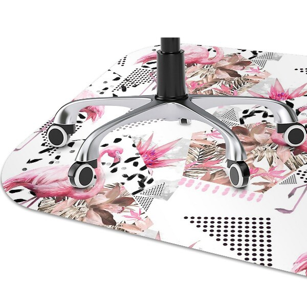 Podložka pod kolečkovou židli Flamingos