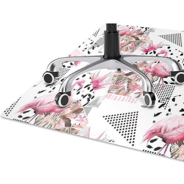 Podložka pod kolečkovou židli Flamingos