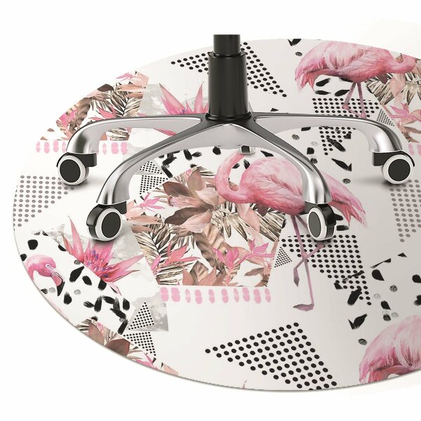 Podložka pod kolečkovou židli Flamingos