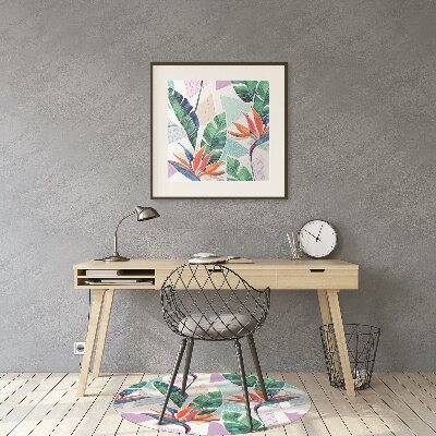 Ochranná podložka pod židli tropické rostliny