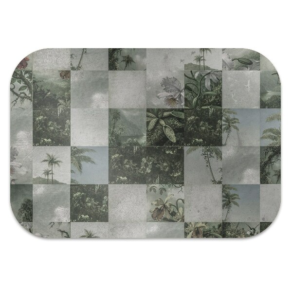 Podložka pod židli tropické Patchwork