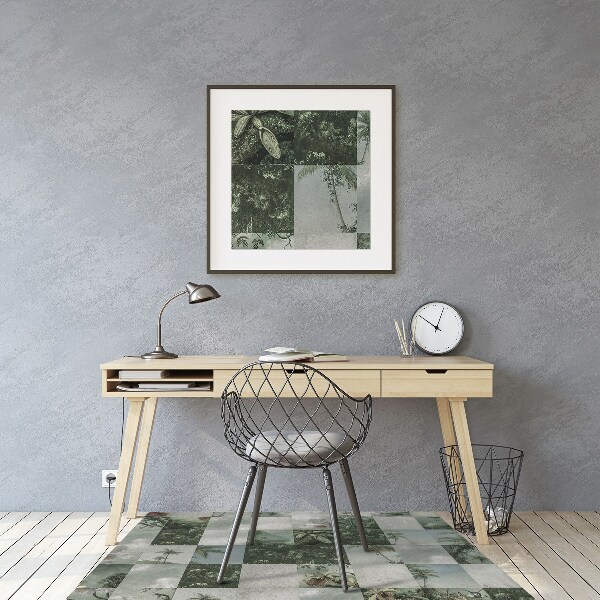 Podložka pod židli tropické Patchwork