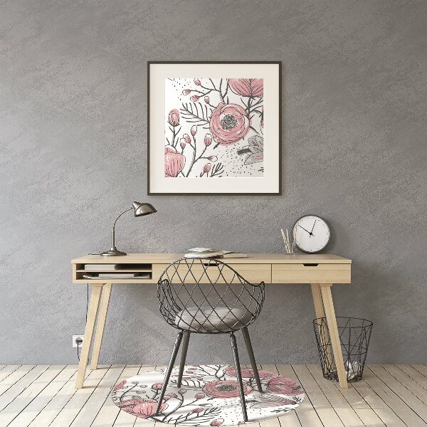 Ochranná podložka pod židli Pastel Roses Art