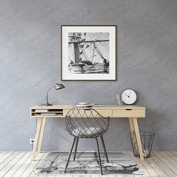 Ochranná podložka pod židli vintage loď