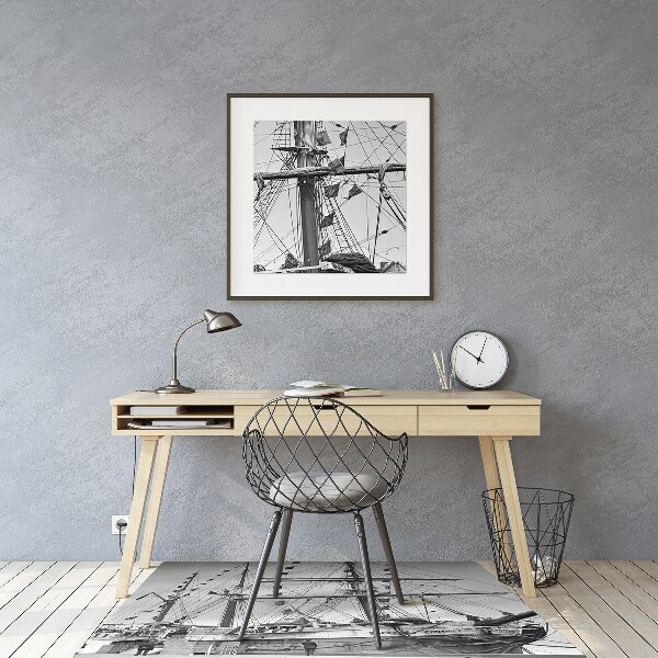 Ochranná podložka pod židli vintage loď
