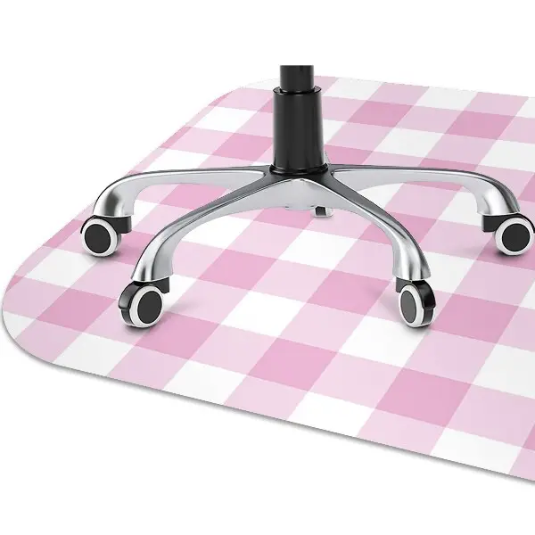 Podložka pod kancelářskou židli pink mřížka
