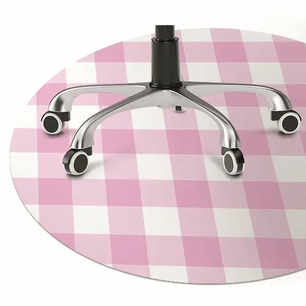 Podložka pod kancelářskou židli pink mřížka