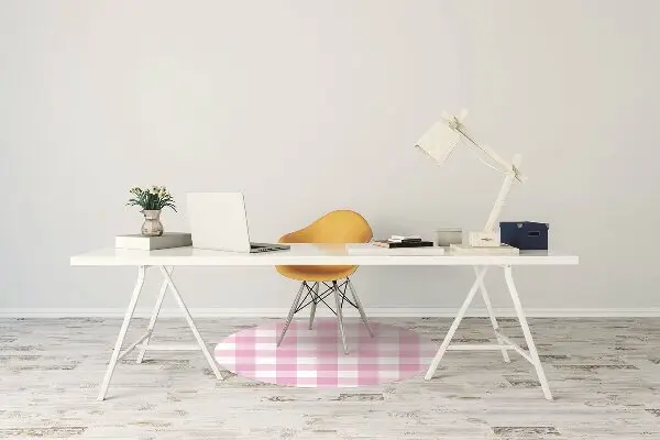 Podložka pod kancelářskou židli pink mřížka