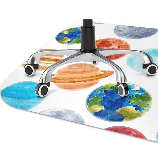 Ochranná podložka pod židli zbarvená planeta