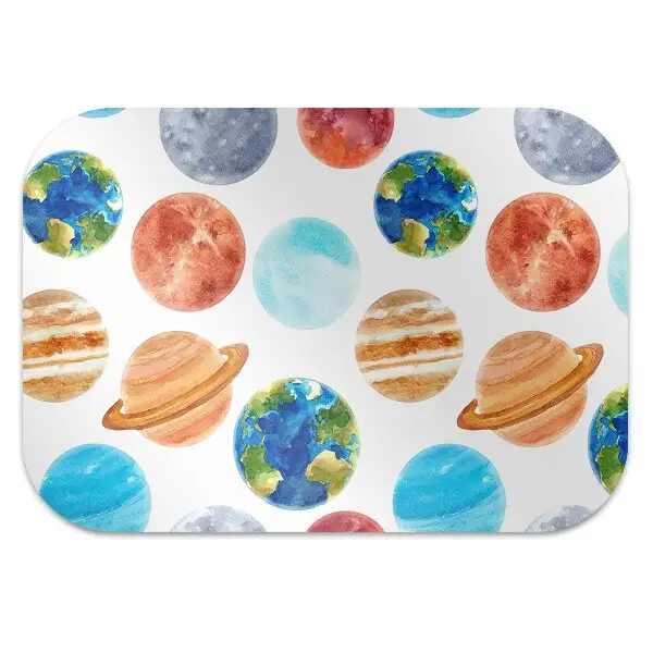 Ochranná podložka pod židli zbarvená planeta