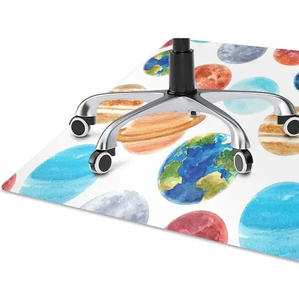 Ochranná podložka pod židli zbarvená planeta