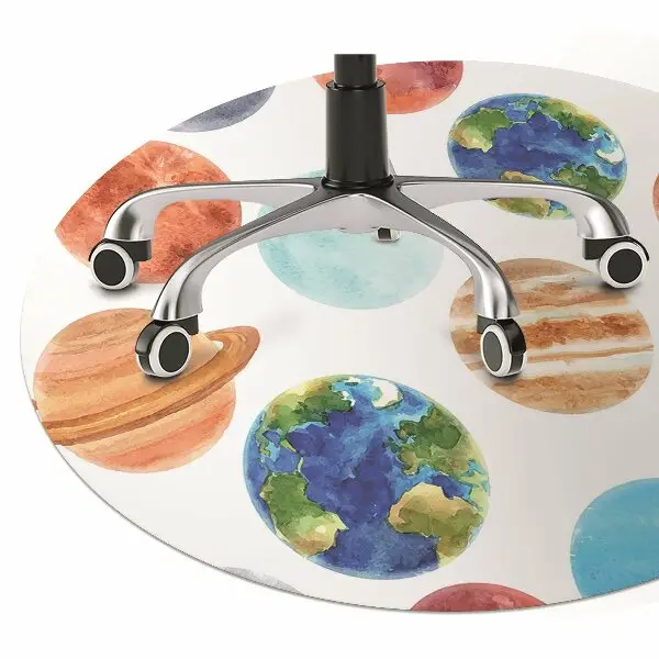 Ochranná podložka pod židli zbarvená planeta