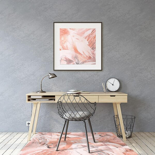 Podložka pod kolečkovou židli Flamingos
