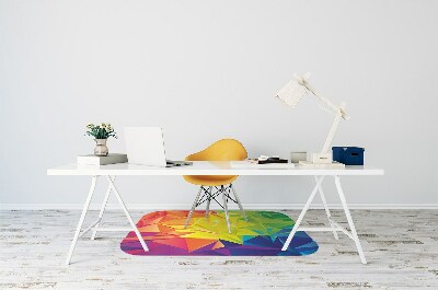 Ochranná podložka pod židli barva abstrakce