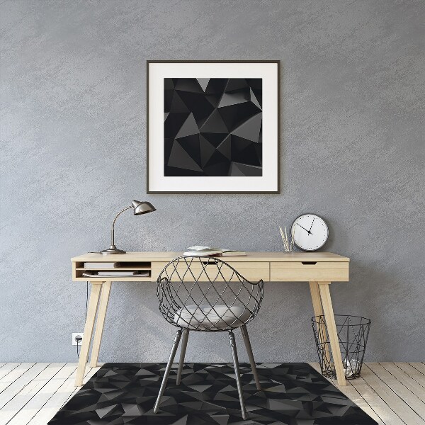 Podložka pod kancelářskou židli abstrakce black