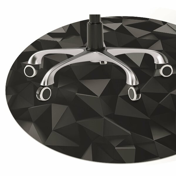 Podložka pod kancelářskou židli abstrakce black