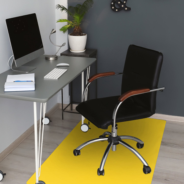 Podložka pod kancelářskou židli Jasně žlutá barva