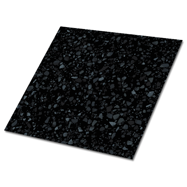 PVC obklady dlaždice Klasická černá podlaha