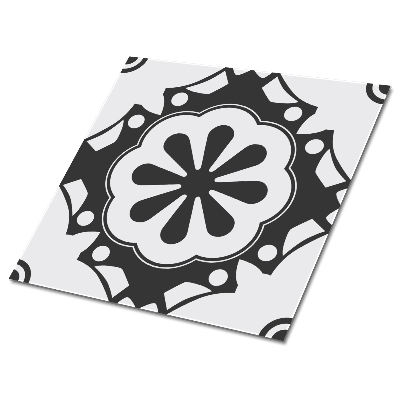 Samolepící vinylové čtverce Geometrický šedý vzor