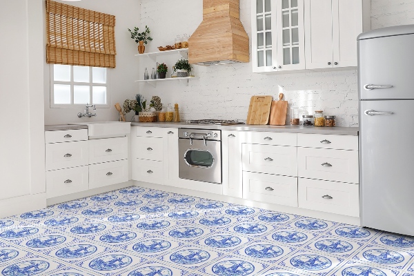 Vinylové obklady dlaždice Větrný mlýn ve stylu azulejos