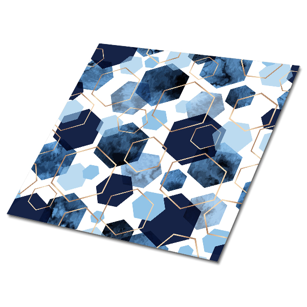 PVC panely Geometrické modré abstrakce