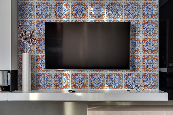 Obkladový panel do kuchyně Grafika azulejos